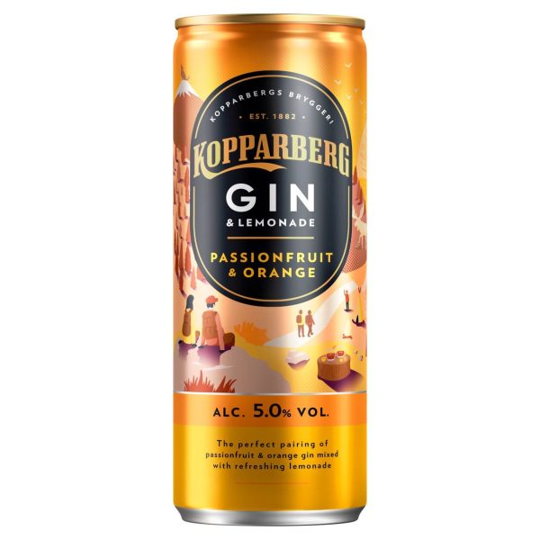 Kopparberg Passion Fruit  Orange Gin Lemonade 250ml