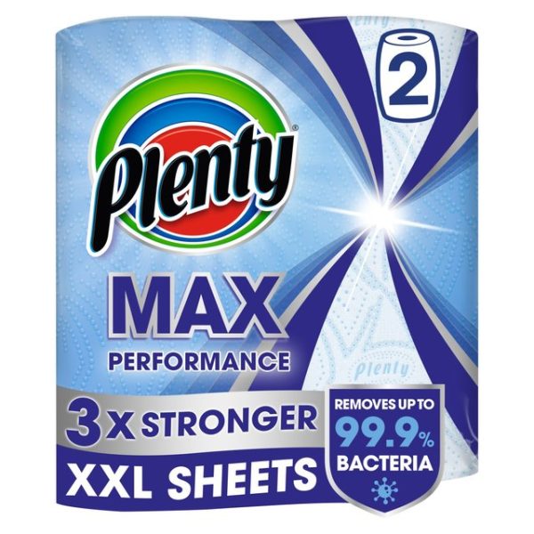 Plenty Max Extra Large Kitchen Towel 2 Rolls