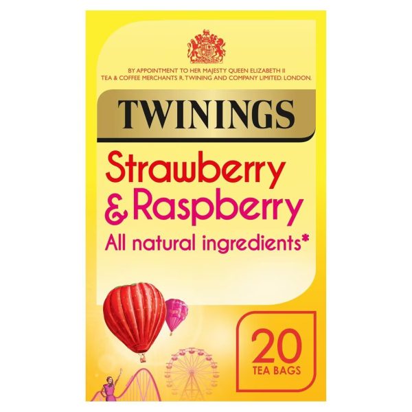 Twinings Strawberry  Raspberry 20 Tea Bags 40G