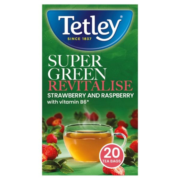 Tetley Super Green Vitamin B Berry Tea 20s 40g