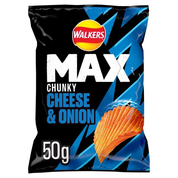 Walkers Max Cheese & Onion Crisps 50g