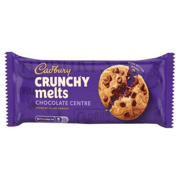 Cadbury Crunchy Melts Chocolate Centre Chocolate Biscuits 156g