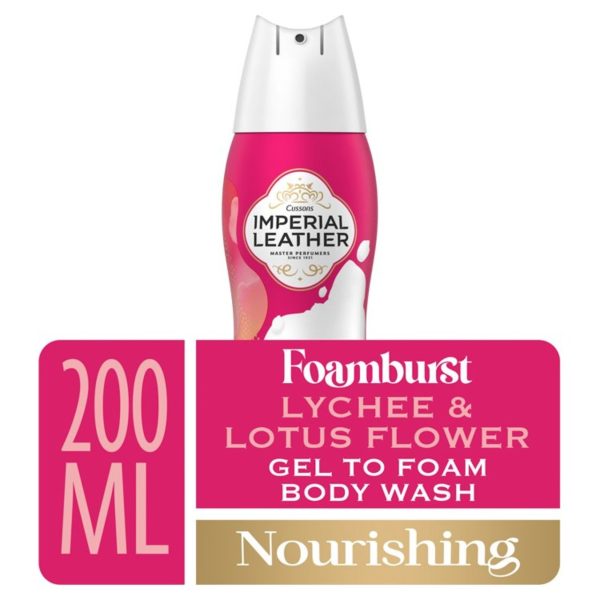 Imperial Leather Foamburst Shower Gel Lychee & Lotus Flower 200ml