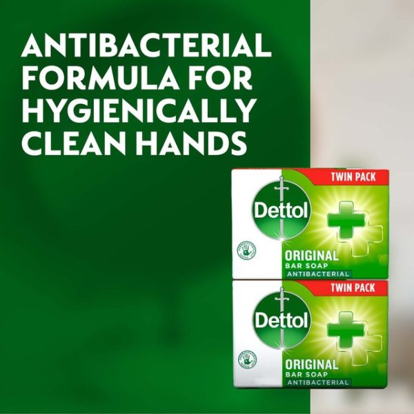 Dettol Antibacterial Bar Soap Original with Moisturising Agents 2 x 100g