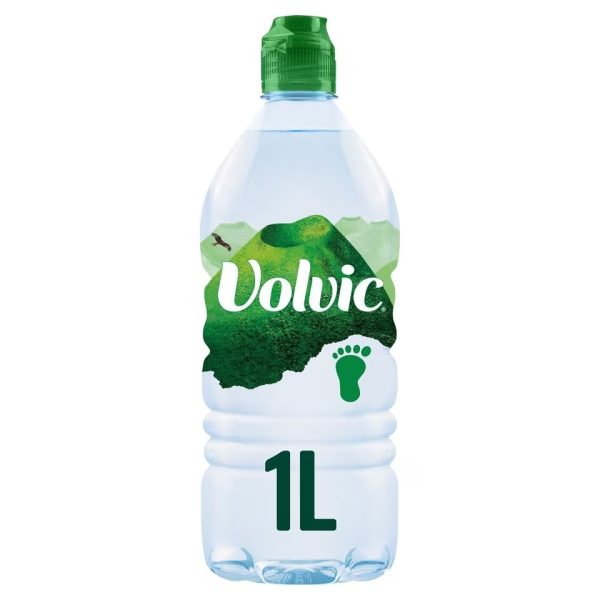 Volvic Natural Bottled Mineral Still Water 1L