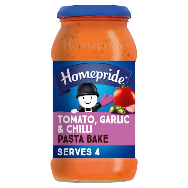 Homepride Pasta Bake Tomato Garlic Chilli 485g