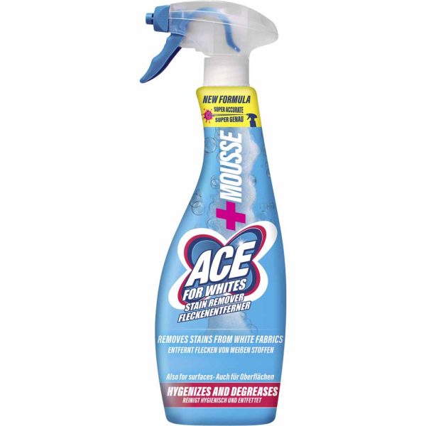 Ace For Whites Stain Remover Power Mousse Spray 700ml