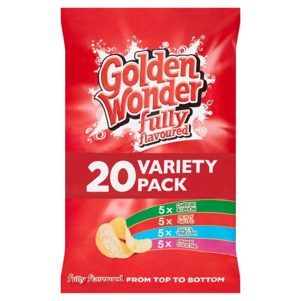 Golden Wonder Fully Flavoured 20 Variety Pack 20 X 25g