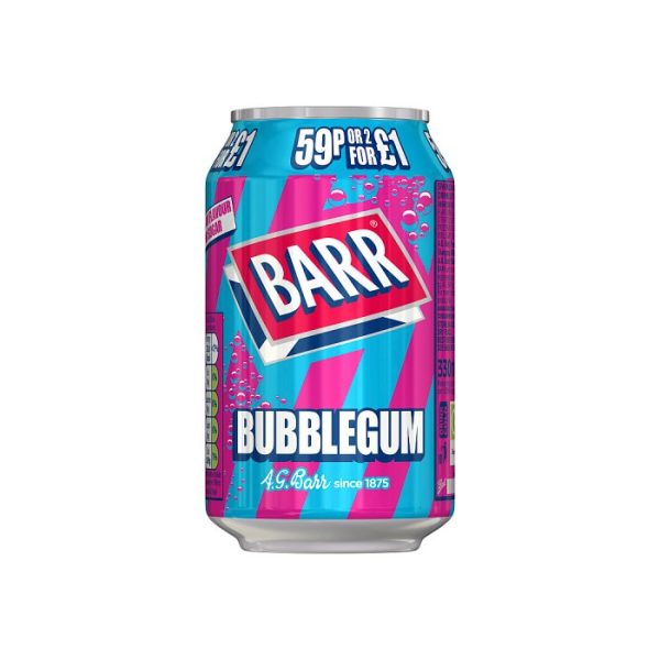 Barr Bubblegum 59p 2 For £1 330ml