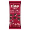Kallo Belgian Dark Chocolate Rice Cake Minis 4 Snack Packs 84g