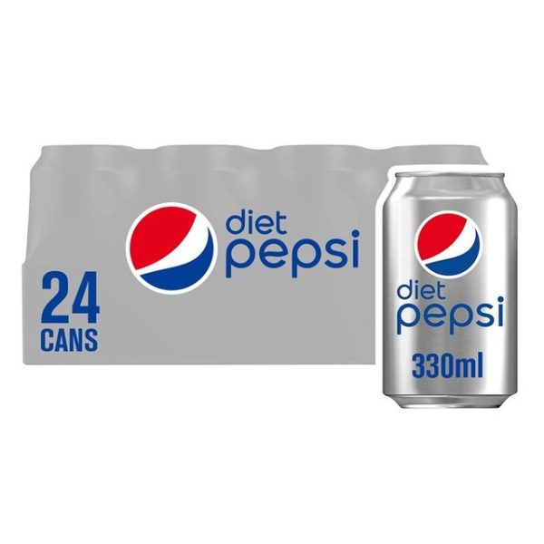 Diet Pepsi Cans 24 x 330ml