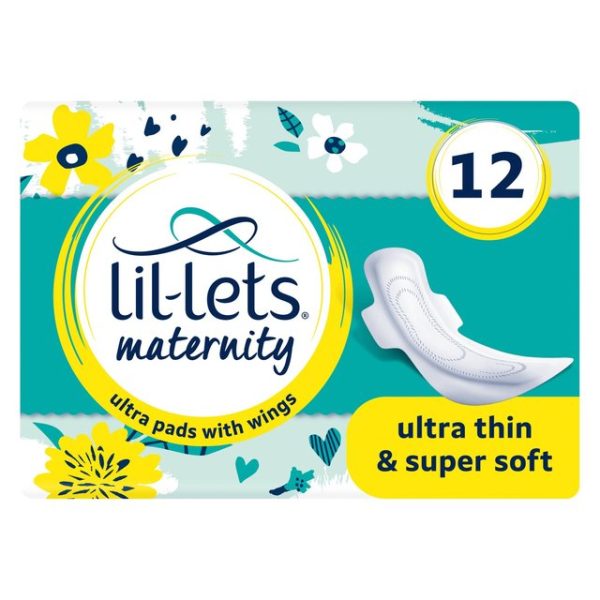 Lil-Lets Maternity Ultra Pads With Wings 12 per pack