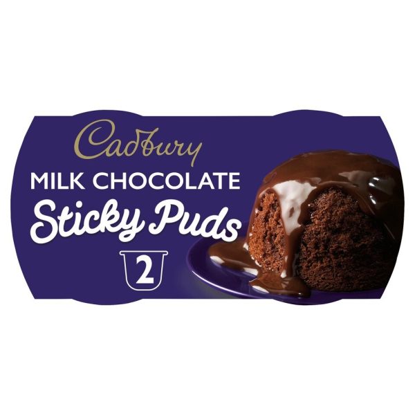 Cadbury Milk Chocolate Sticky Puds 2x95g