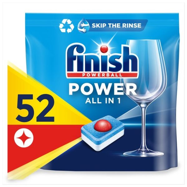 Finish All In One Dishwasher Tablets Lemon 52 Tabs 52 per pack