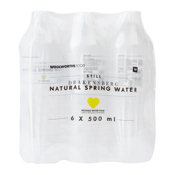 Still Spring Water 6 x 500 ml bottles