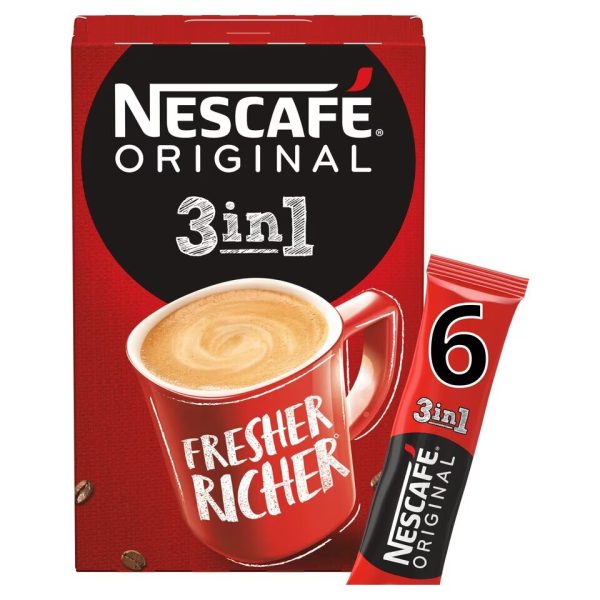 Nescafe Original 3In1 6 Sachets 102G