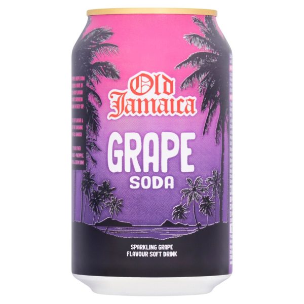 Old Jamaica Sparkling Grape Soda Drink 330Ml