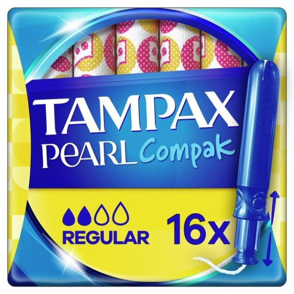 Tampax Pearl Compak Tampons Regular 16 per pack