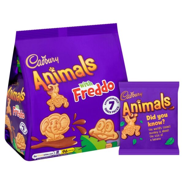 Cadbury chocolate animals with Freddo biscuits 139.3g