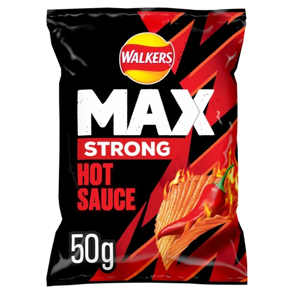 Walkers Max Strong Hot Sauce Blaze 50g