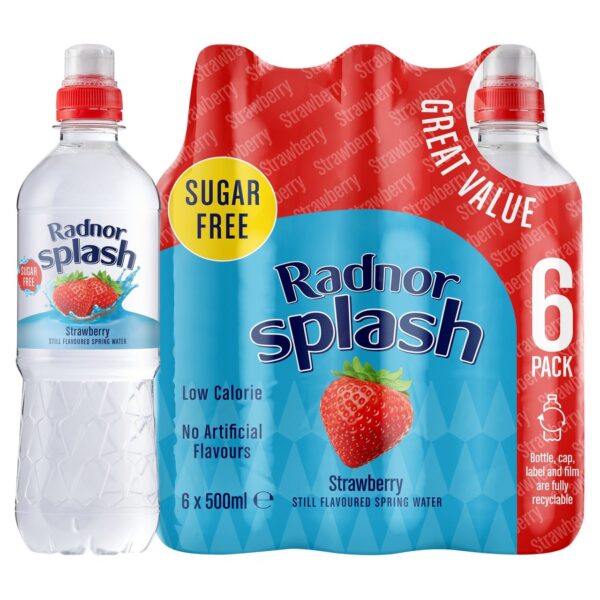 Radnor Splash Still Strawberry 6 x 500ml