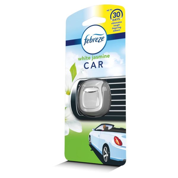 Febreze Car Air Freshener White Jasmine 2Ml