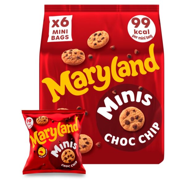 Maryland Cookies Minis Chocolate Chip 6 Pack 118.8g