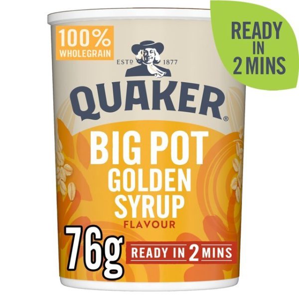 Quaker Oat So Simple Golden Syrup Big Pot 76g