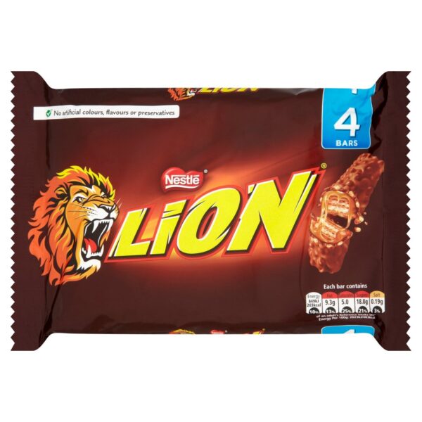 Lion Milk Chocolate Bar Multipack 4 Pack 168g