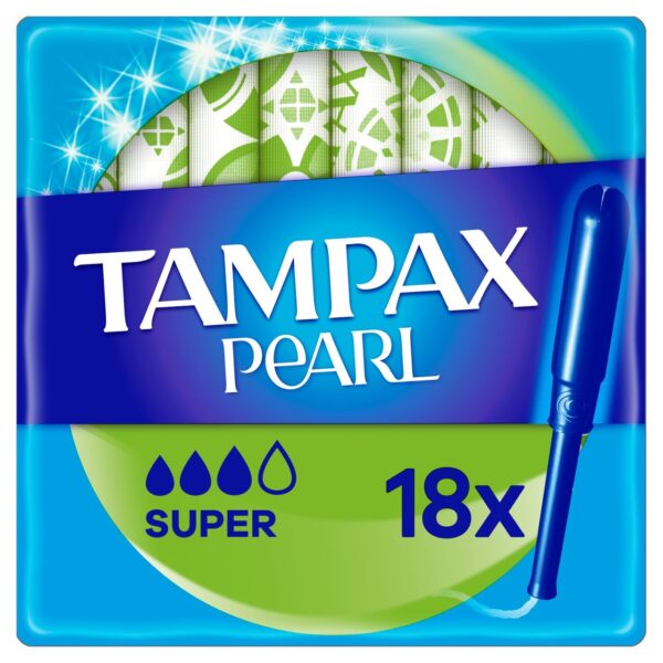 Tampax Pearl Super Tampons with Applicator 18 pack