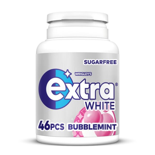 Extra White Bubblemint Sugarfree Chewing Gum Multipack 6x10 Pieces 46 per pack