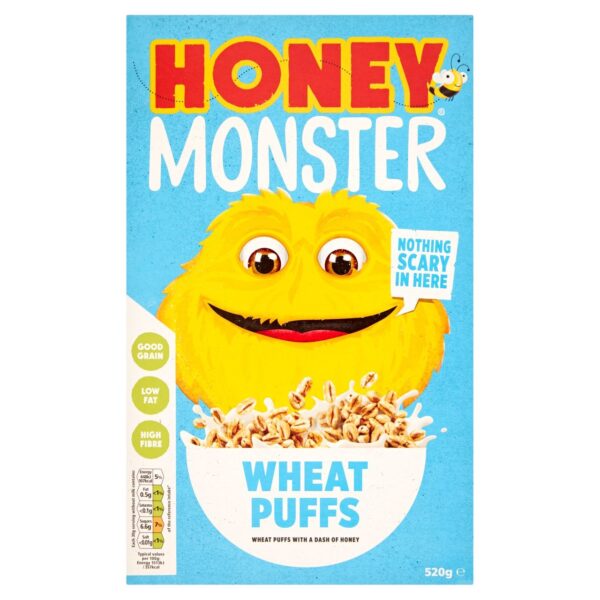 Honey Monster Wheat Puffs 520g