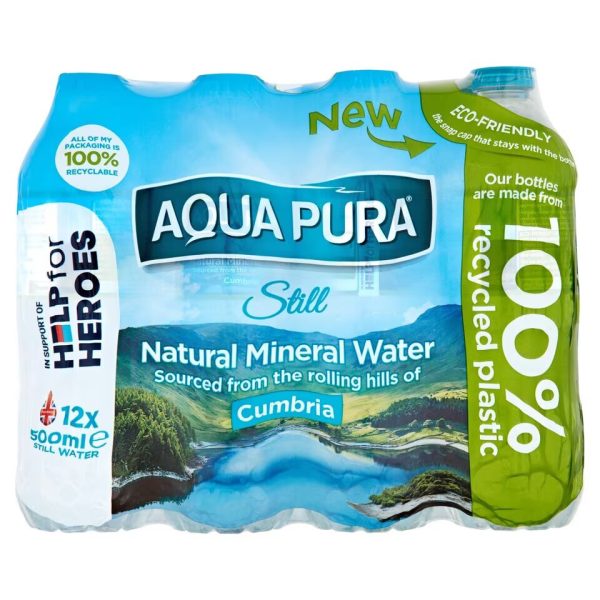 Aqua Pura Natural Mineral Water 12 X 500ml