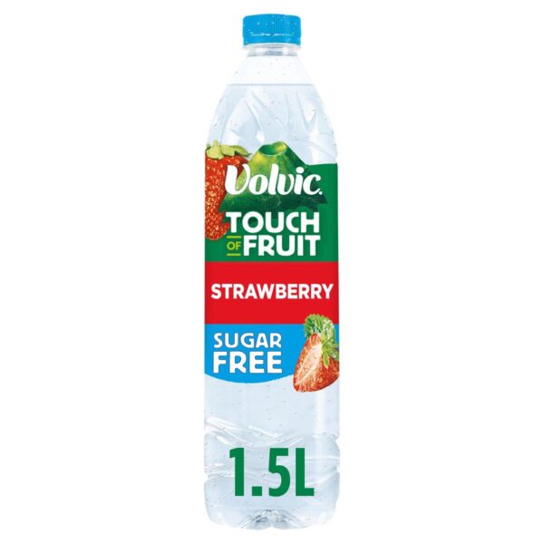 Volvic Touch of Fruit Sugar Free Strawberry Natural Flavoured Water 1.5L