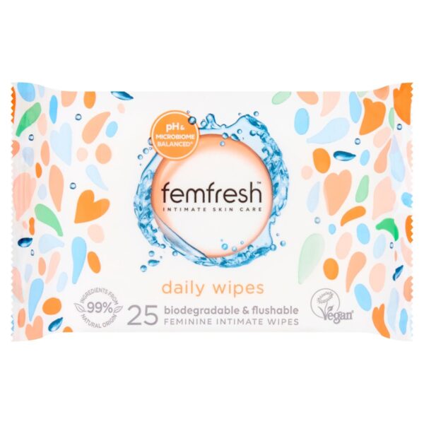 Femfresh Intimate Hygiene Large Feminine Freshness Wipes 25 per pack