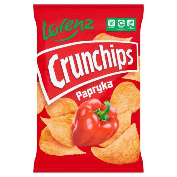 Lorenz Crunchips O Smaku Papryka 140g