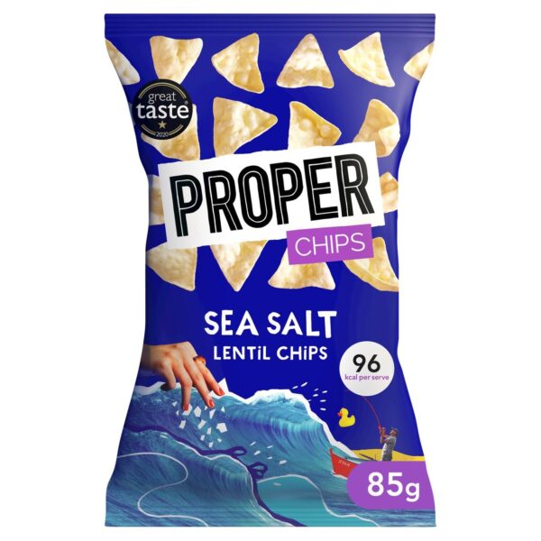 Properchips Sea Salt Lentil Chips 85g