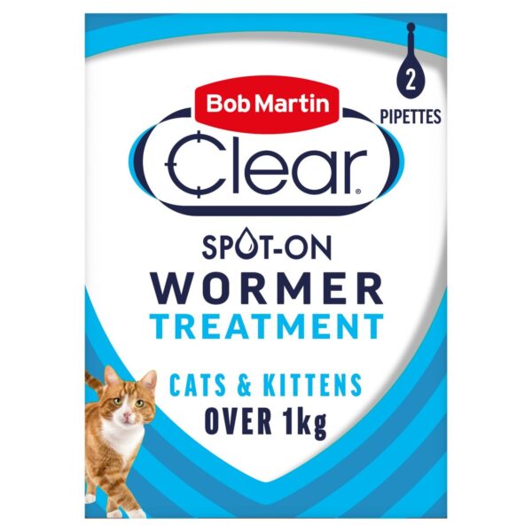 Bob Martin Spot On Cats Dewormer 2 per pack