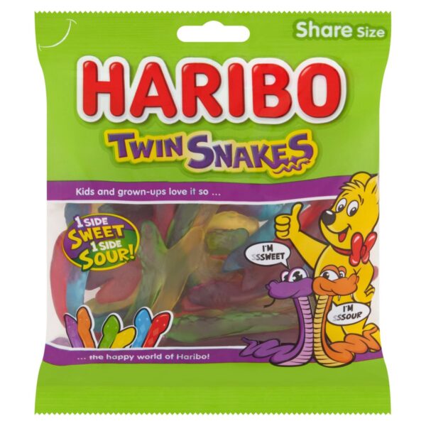 Haribo Twin Snakes Sweets Share Bag 175g