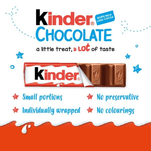 Kinder Choc Medium Bars 2 x 21g