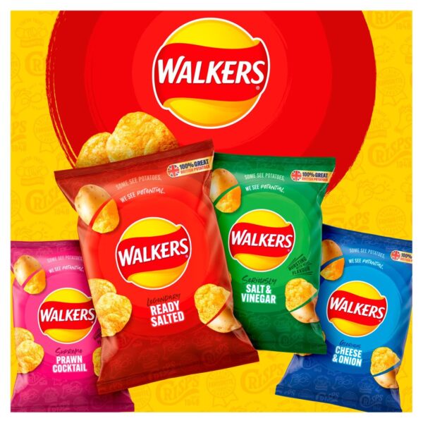 Walkers Prawn Cocktail Multipack Crisps 6 x 25g