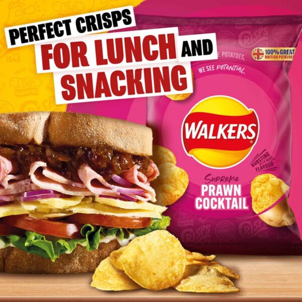 Walkers Prawn Cocktail Multipack Crisps 6 x 25g