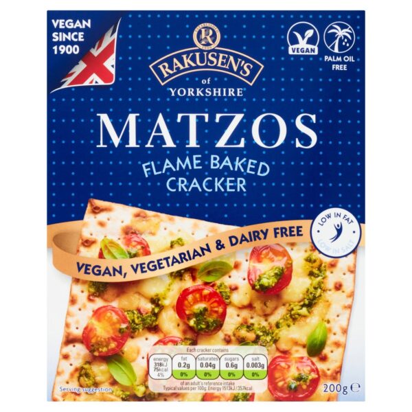 Rakusen's Matzos Flame Baked Cracker 200g