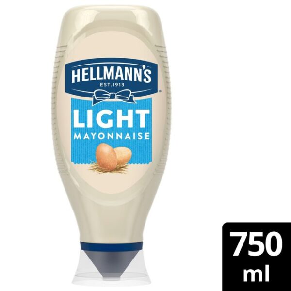 Hellmann's Light Squeezy Mayonnaise 750ml