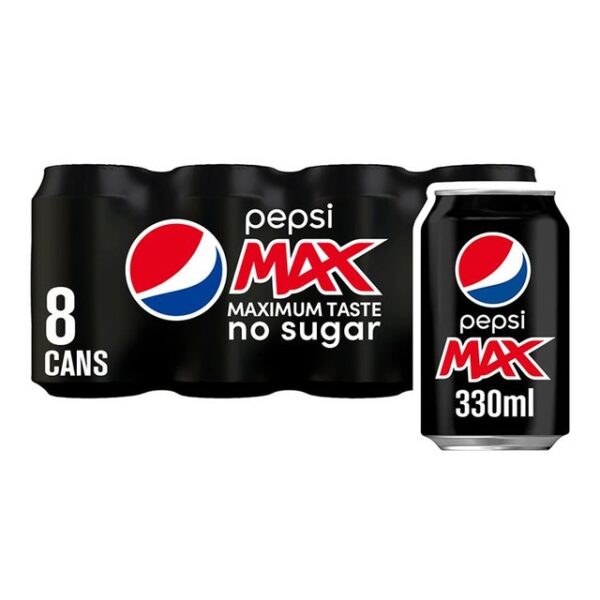 Pepsi Max No Sugar 8 x 330ml