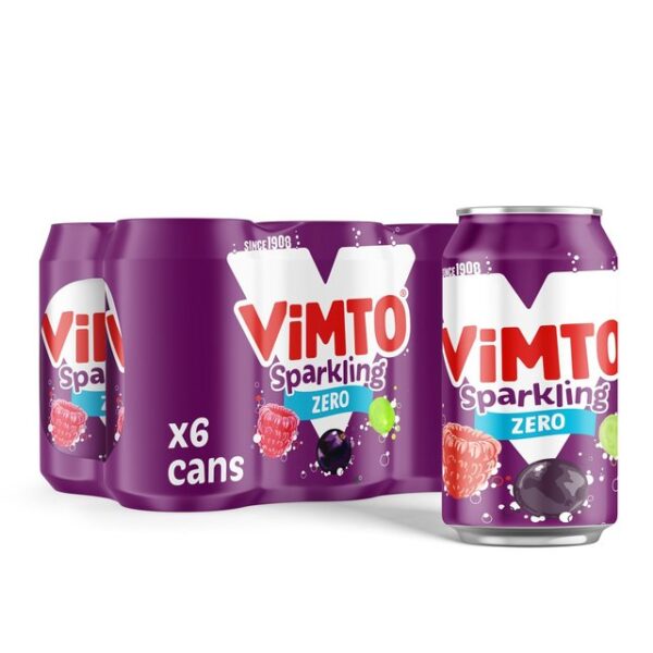 Vimto Sparkling Zero 6 X 330ml Can