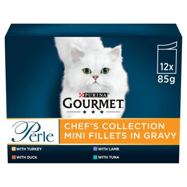 Gourmet Perle Chef's Collection In Gravy Wet Cat Food 12 x 85g