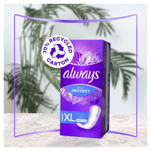 Always Dailies Extra Protect Panty Liners Long Plus 24 liners 24 per pack