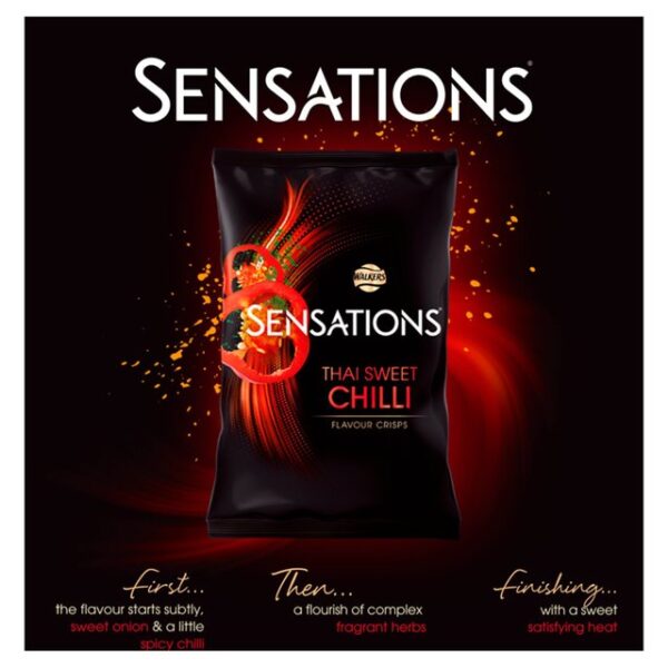 Walkers Sensations Thai Sweet Chilli Flavour Crisps 40g