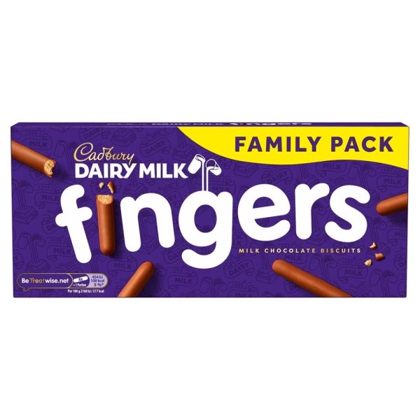 Cadbury Dairy Milk Chocolate Fingers Biscuits 189g